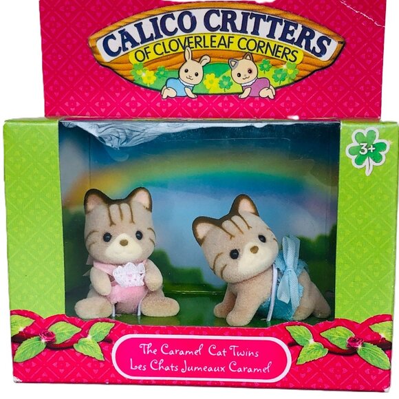 Calico Critters The Caramel Cat Twins New in Box - Picture 1 of 10